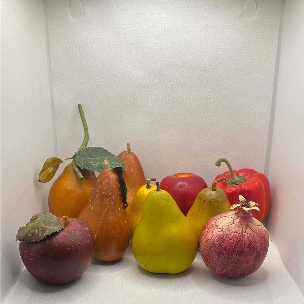 Vintage Artificial Fruit Set of 10